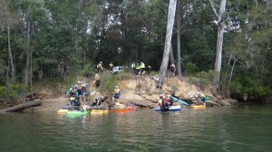"Packrafting" with bikes in 2011.